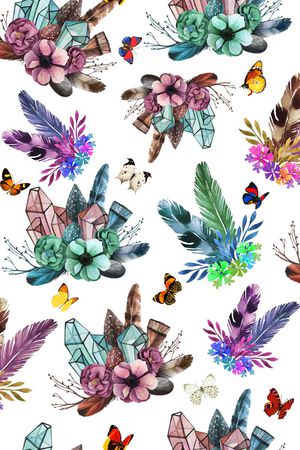 大花印花花型图片