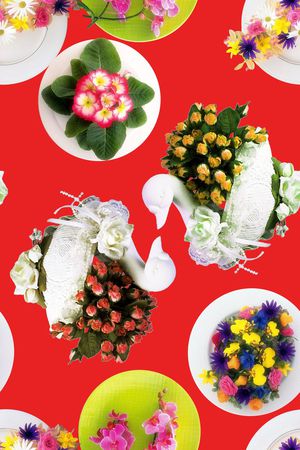 花朵印花花型图片