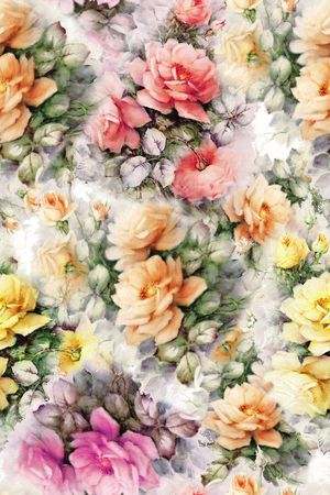乱花印花花型图片