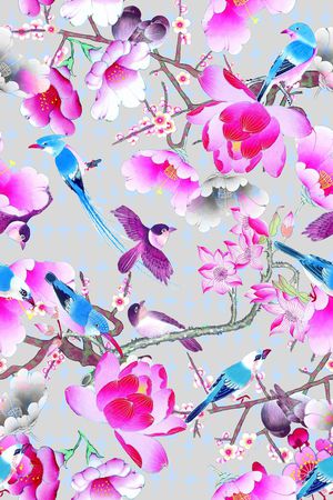 时尚中国风印花花型图片