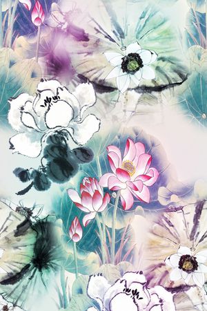 大花印花花型图片