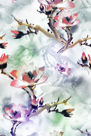 大花印花花型图片