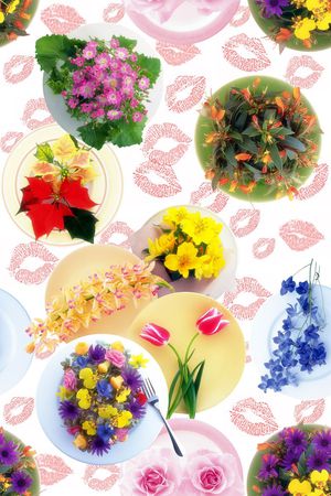 花朵印花花型图片