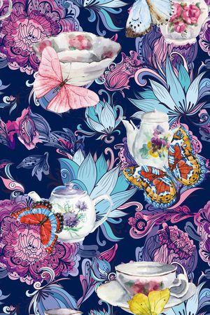 花卉印花花型图片