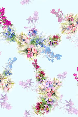 小碎花印花花型图片