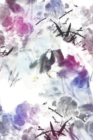 山水画印花花型图片