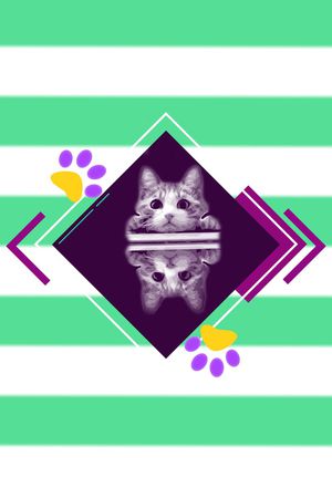 猫印花花型图片