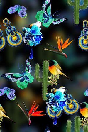 时尚女装印花花型图片