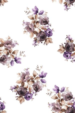 手绘印花花型图片