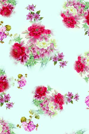 花卉印花花型图片