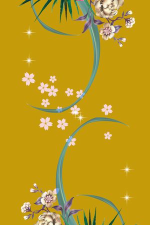淑女印花花型图片