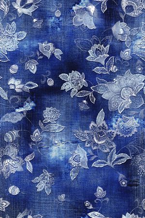 牛仔印花花型图片