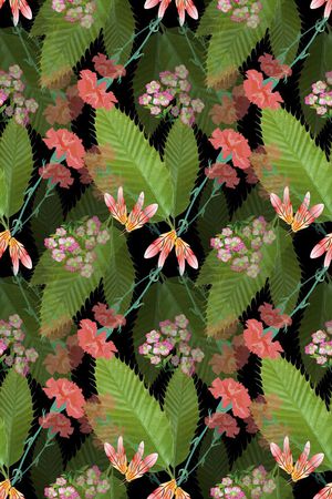 植物花卉印花花型图片