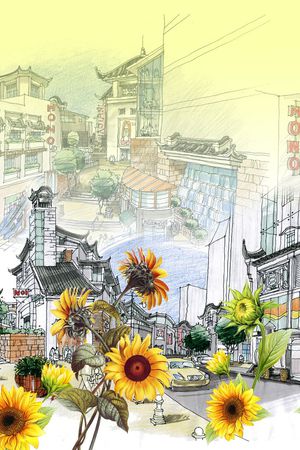 建筑印花花型图片