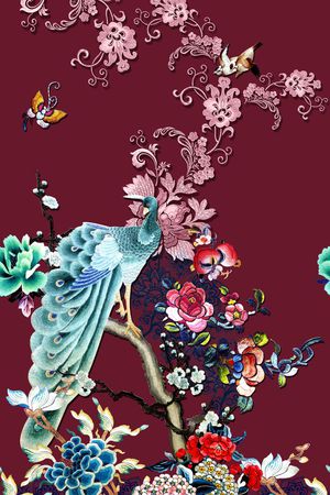 花卉印花花型图片