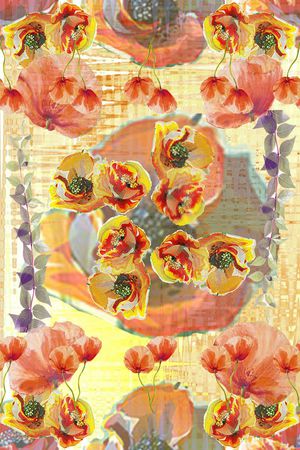 花卉印花花型图片