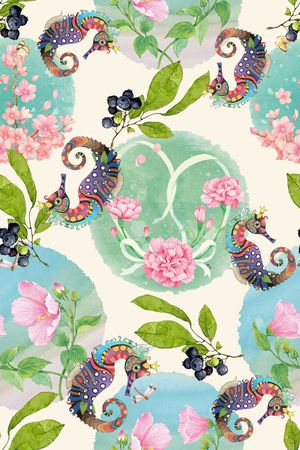 花朵印花花型图片
