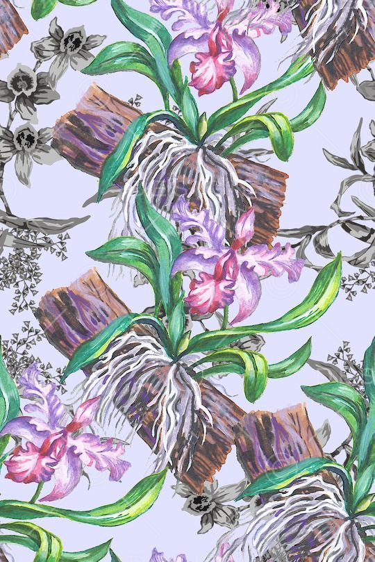 淡雅印花花型图片
