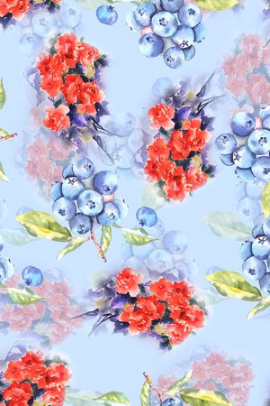 女装花型印花花型图片