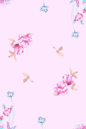 康乃馨印花花型图片