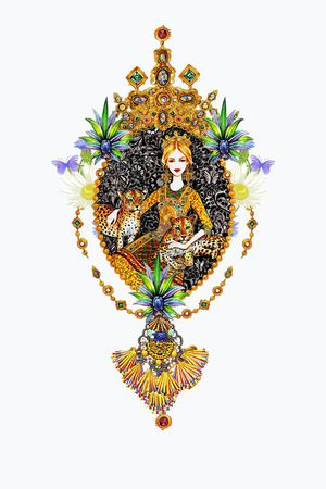 花卉印花花型图片