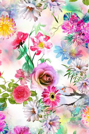 清爽印花花型图片