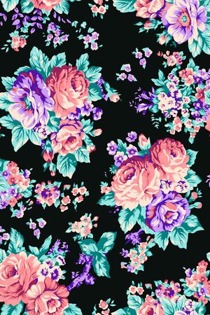花朵印花花型图片