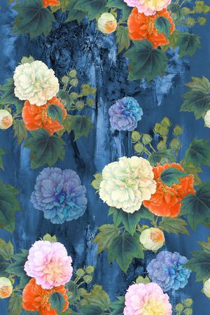 面料花印花花型图片