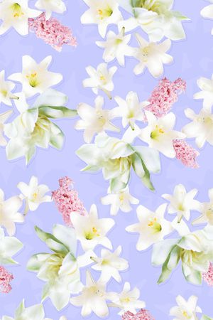 小清新花卉印花花型图片