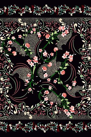 花朵印花花型图片