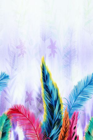 手绘印花花型图片