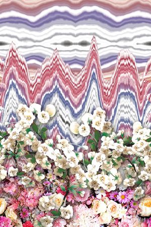 小碎花印花花型图片