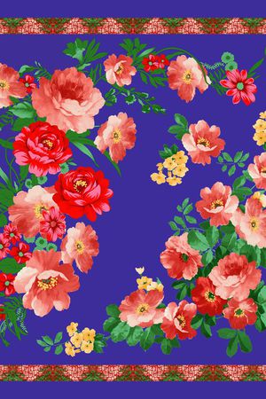 花朵印花花型图片