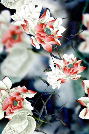 乱花印花花型图片