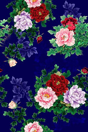 面料花印花花型图片
