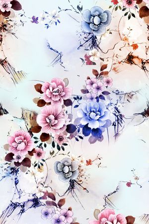 大花印花花型图片