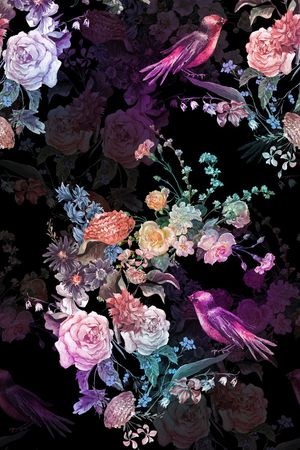 小碎花印花花型图片