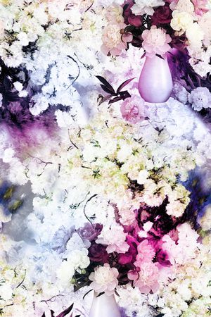 小碎花印花花型图片
