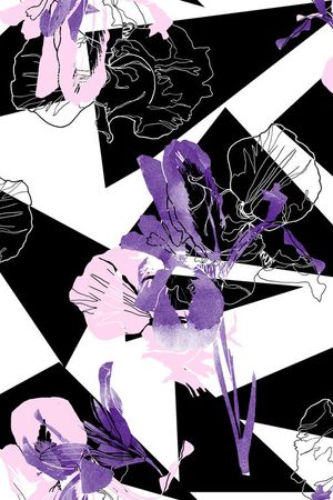 抽象印花花型图片