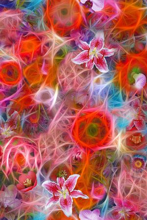 花卉印花花型图片