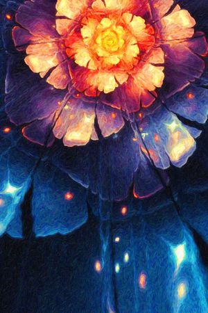 油画印花花型图片