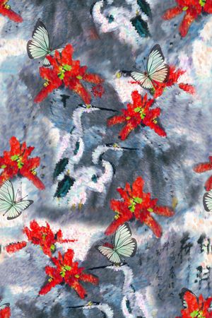花卉印花花型图片