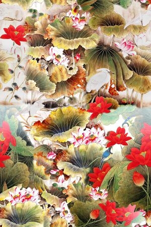 花卉印花花型图片