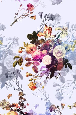 花朵印花花型图片
