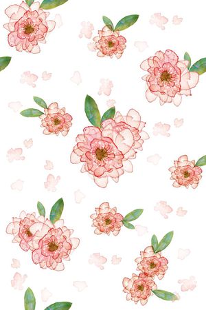 花朵印花花型图片
