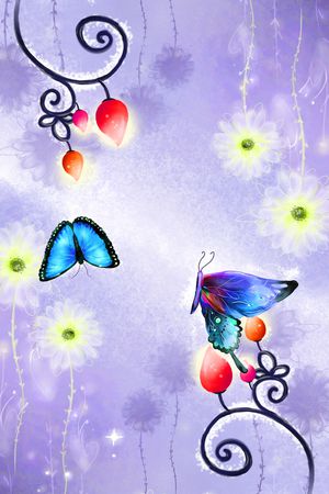 蒲公英印花花型图片