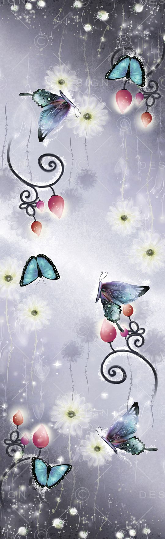 蒲公英印花花型图片