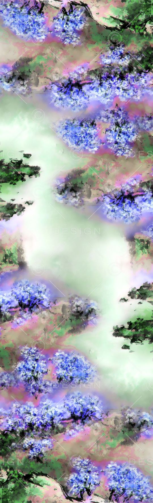 桃花印花花型图片