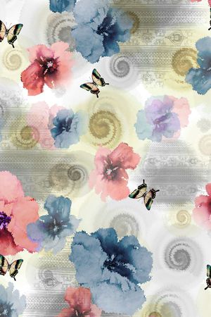 花卉印花花型图片