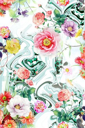 花朵印花花型图片